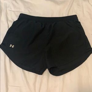 Under Armour Black “Fly-By” shorts